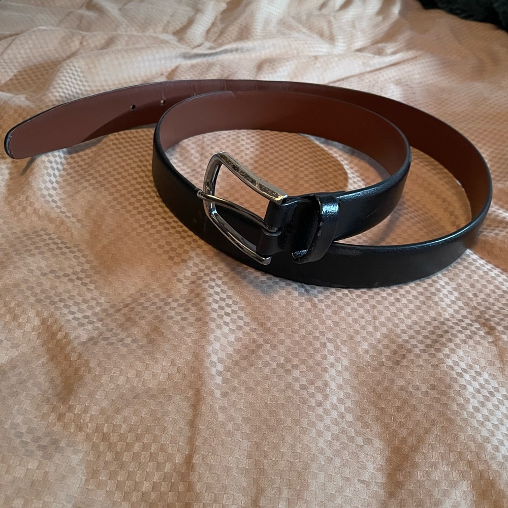 FREE ADD ON Penguin Well Worn Black Mens Formal Belt